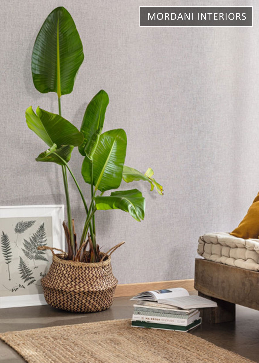 Light Grey Linen French Wallpaper